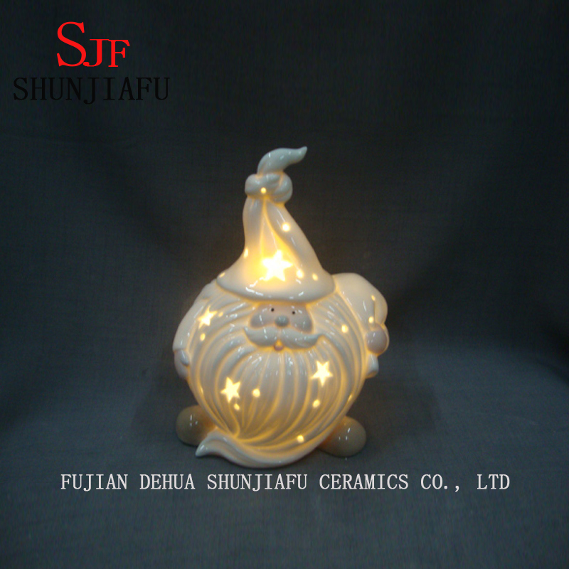 Flamme en c&eacute;ramique de chandelier du p&egrave;re No&euml;l LED pour la maison / d&eacute;coration de No&euml;l