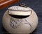 Thy Home Pot à thé en céramique motif feuille de lotus exquis