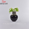 Petit vase à fleurs en céramique de style Morden pour la décoration intérieure (noir)
