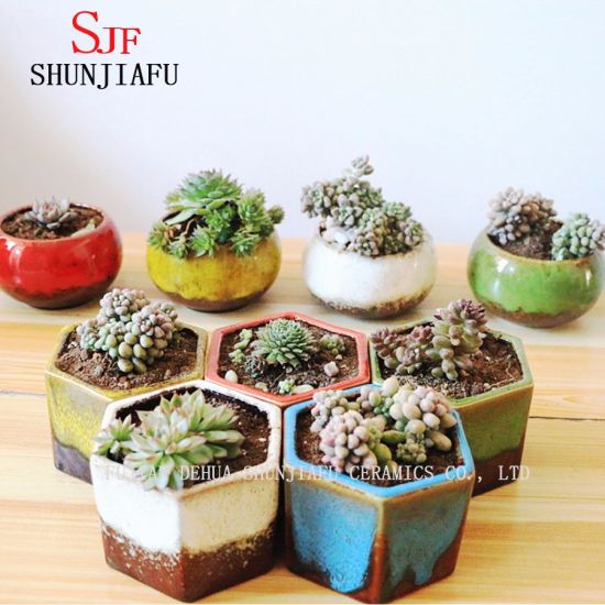 Cadeaux et décoration Pot de fleurs en céramique Jardinière en faïence