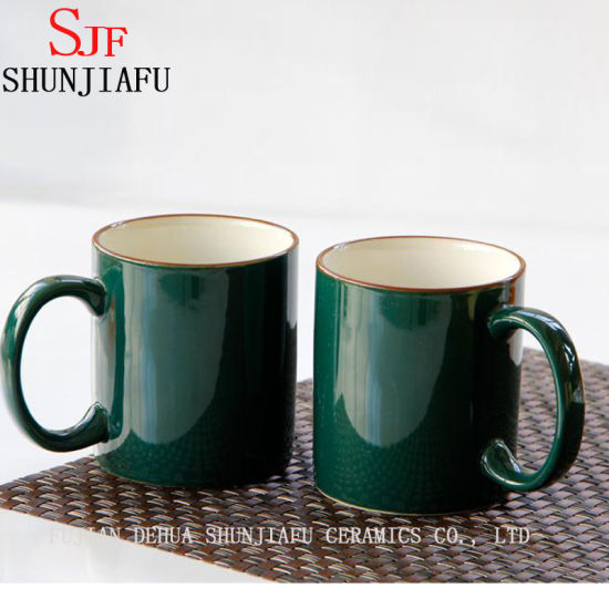 Tasse de café de tasse de thé de couleur multiple en céramique de personnalisation créative à la maison.