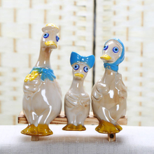 Figurines de canard émaillées en céramique dodues Family Originality (bleu)