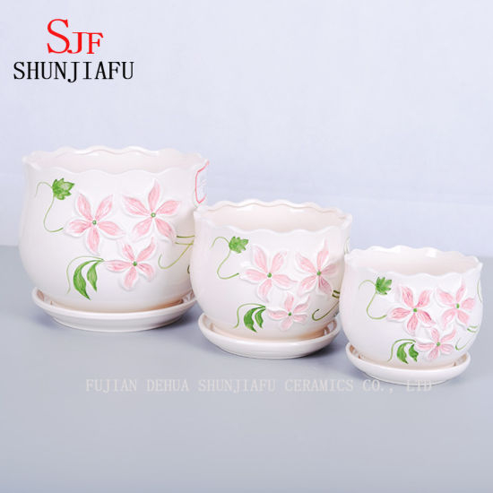 Pot de fleurs en céramique élégant et silencieux