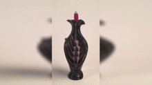 Brûleur d'encens à reflux de fumée en forme de vase en céramique