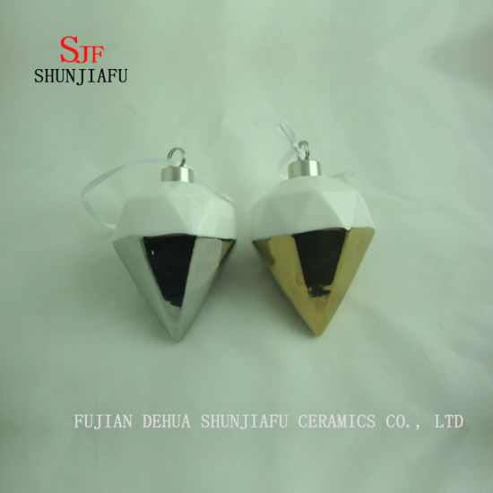 Décorations de Noël Festival Party Gifts Arbre / Fenêtre Décor suspendu, Galvanoplastie Céramique / C