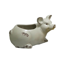 pot de fleurs en céramique design style cochon en céramique