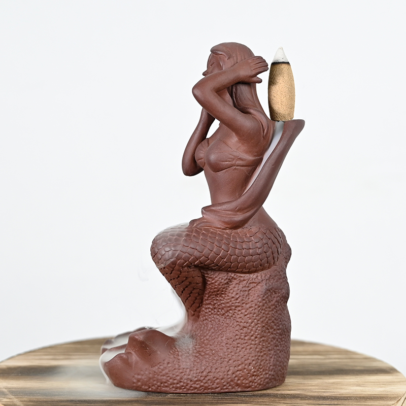 Brûleur d'encens de débit en cascade en céramique