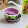 Mangeoire en céramique pour animaux de compagnie Bol en céramique circulaire pour chien