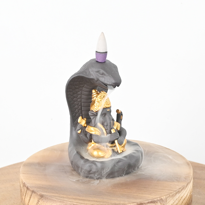 Cône Cone Burner d'encens de reflux en céramique de la cascade