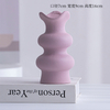 Conteneur de décoration de bureau pour arrangement de fleurs Vase en porcelaine en céramique