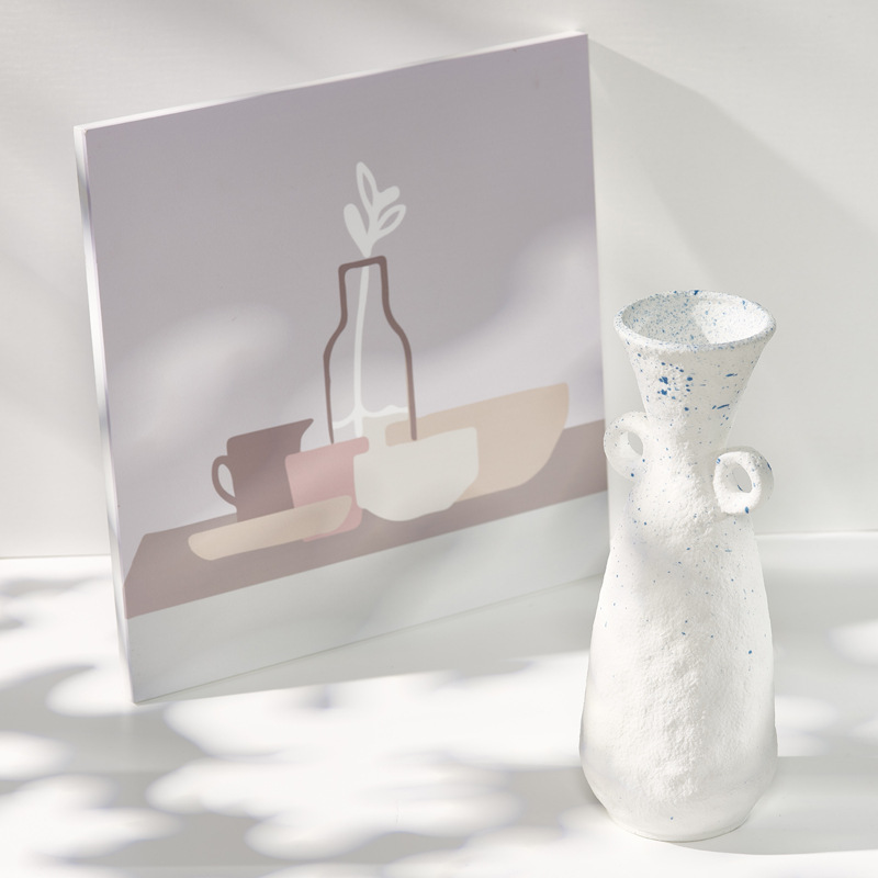 Décoration de la maison Vase en céramique blanche