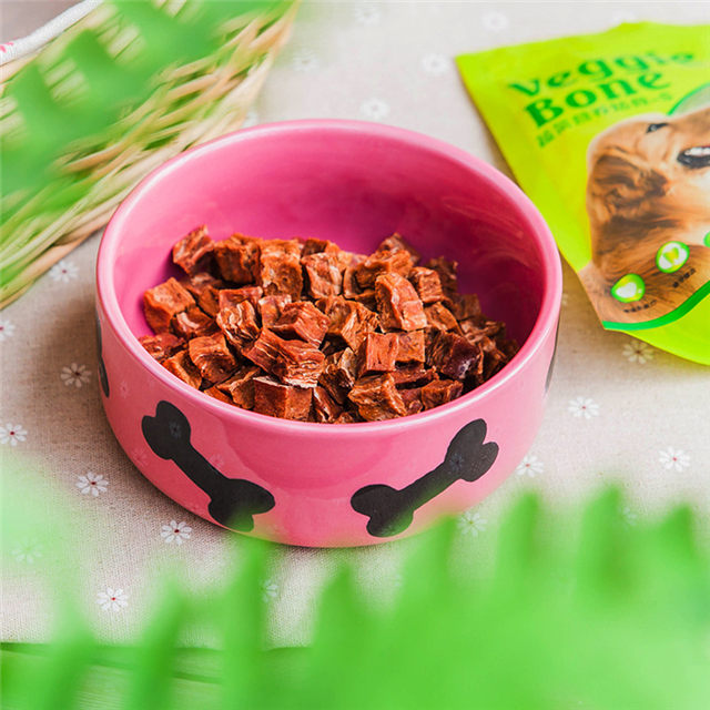 avec impression de style d'os bol en céramique pour chien en céramique circulaire