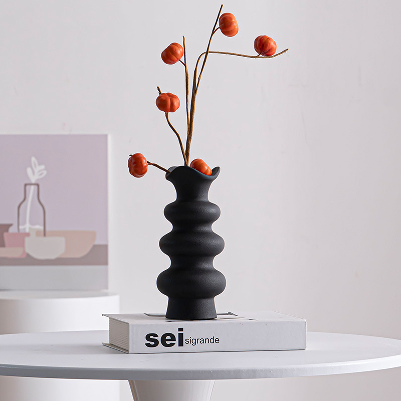 Pink, bleu, noir, blanc, conception de style fleur à trois couches