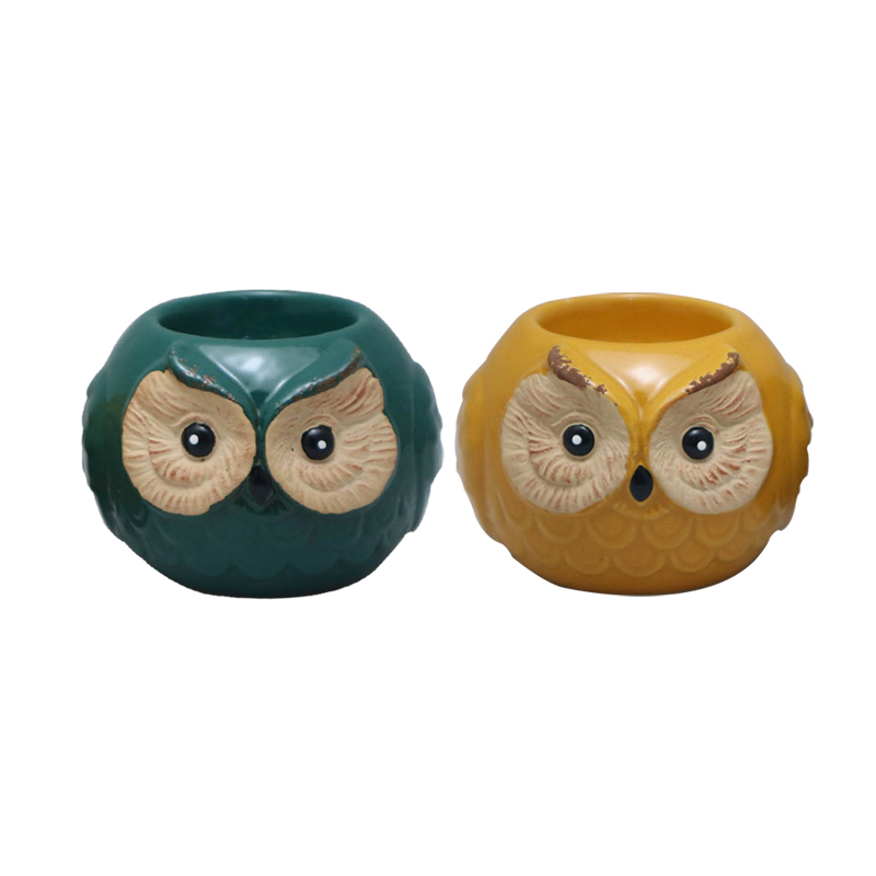 Ensemble de bougeoirs en céramique, vente en gros, support de bougie chauffe-plat en forme d'animal 3D, support votif en porcelaine émaillée, décoration de maison
