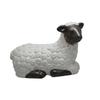 Mouton assis en céramique blanche de la ferme de la décoration de statues de moutons