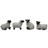 Ornements d'animaux de statue de mouton blanc en céramique