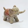 Éléphant Animal en céramique décoration de la maison éléphant d'ameublement avec deux petits éléphants en céramique Statue éléphant