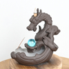 Braveur d'encens de reflux de dragon en céramique Céramique Dragon Waterfall Flow Burner Burner Production Fournisseur