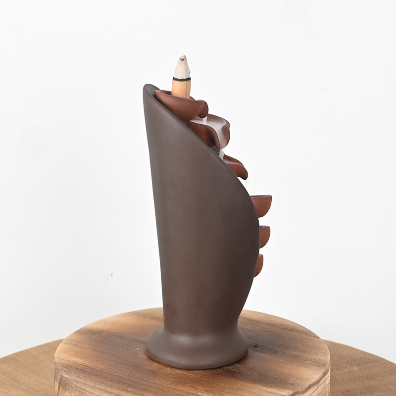 Céramique Waterfall Backflow Brûleur d'encens Cône Porte-encens