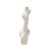 Conception de statues d'art blanc en céramique vase