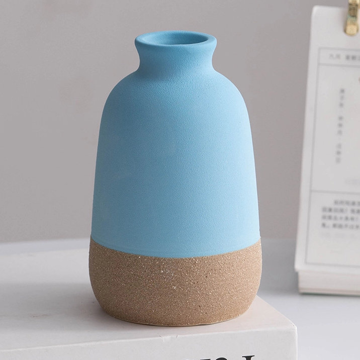 Vase en céramique minimaliste moderne Vase en céramique - Vase de fleurs de style scandinave pour le salon