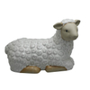 Mouton assis en céramique blanche de la ferme de la décoration de statues de moutons