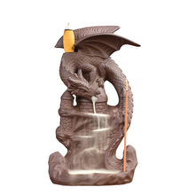 2020 ans NO 2 style nouveau produit statue dragon cascade en céramique dragon reflux brûleur d'encens