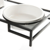 Pet chien bol chat bol fer cadre table à manger Double bol en céramique chien bol bol alimentaire chat bol alimentaire bol d'eau pour animaux de compagnie
