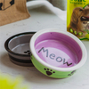 Mangeoire en céramique pour animaux de compagnie Bol en céramique circulaire pour chien