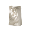 Oeil, oreille, bouche, conception de style nez conception en céramique Vase en porcelaine