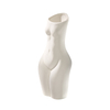 Conception de statues d'art blanc en céramique vase