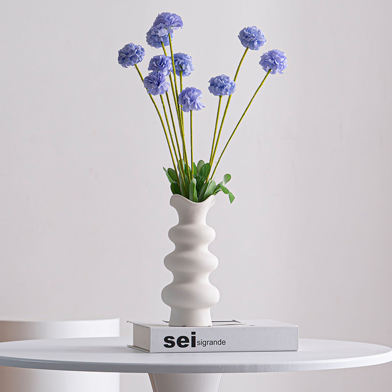Pink, bleu, noir, blanc, conception de style fleur à trois couches