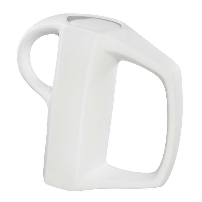 Décoration de maison vase en porcelaine blanche blanche