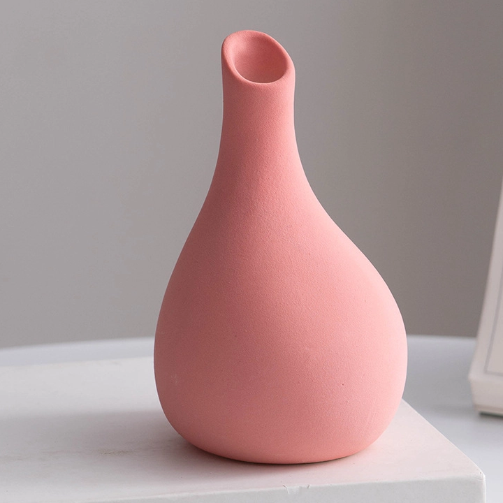 Vase en céramique minimaliste moderne Vase en céramique - Vase de fleurs de style scandinave pour le salon