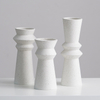 Vase en porcelaine artisanal Vase en céramique blanc minimaliste moderne