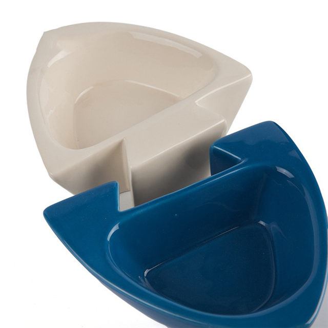 Bassin de nourriture pour animaux de compagnie deux en un bassin de nourriture pour chien détachable bassin de nourriture pour chat en céramique