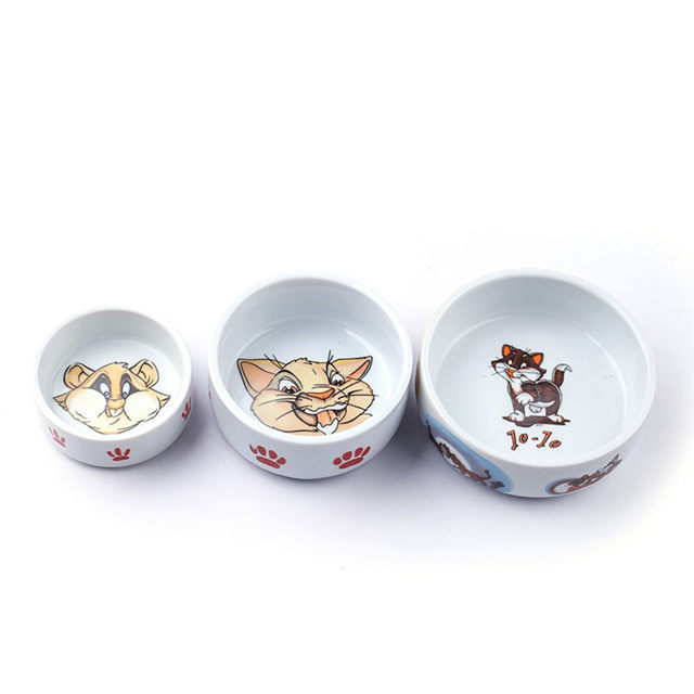 Impression de fond de bol Motif de chien mignon Bol pour chien Bol en porcelaine pour chien Produits pour animaux de compagnie Bol pour chien Bol pour chien