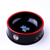 Bol pour chien en céramique à usage exclusif Charlie en céramique noire pour animaux de compagnie