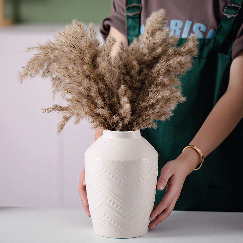 Vase en céramique décoration d'ameublement de maison de fleur arrangement conteneur décoration de salon