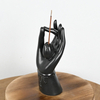 Ceramics Black Encens Stick Holder Buddha's Hand Style Design
