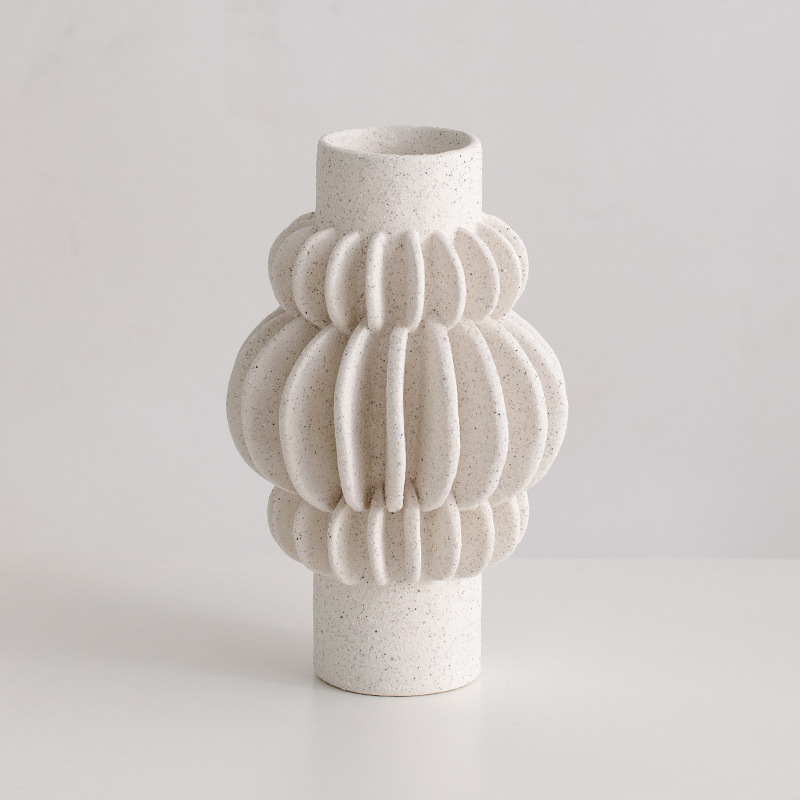 Vases en céramique pour décoration spatiale de la chambre