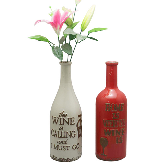 Céramique Divers styles Vase de bouteille de vin design Vase en céramique