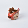 Poisson rouge Style Design bol de fruits en céramique bol de fil en céramique, bol de fil, bol à tricoter, bol au Crochet, bol de fil bleu clair, fait sur commande