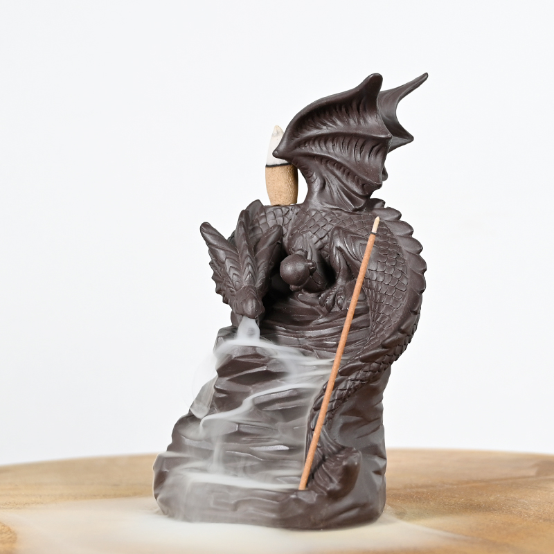 Cône d'encens de reflux en cascade Nouveau style dragon de reflux de reflux
