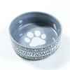 impression empreintes de chien blanc empreintes de chien bol d'eau bol de céréales beaux produits pour animaux de compagnie bol en céramique bol unique