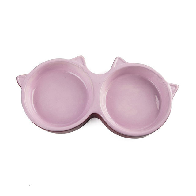 Bol pour animaux de compagnie en céramique avec oreille de chat en céramique