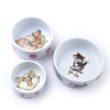 Impression de fond de bol Motif de chien mignon Bol pour chien Bol en porcelaine pour chien Produits pour animaux de compagnie Bol pour chien Bol pour chien