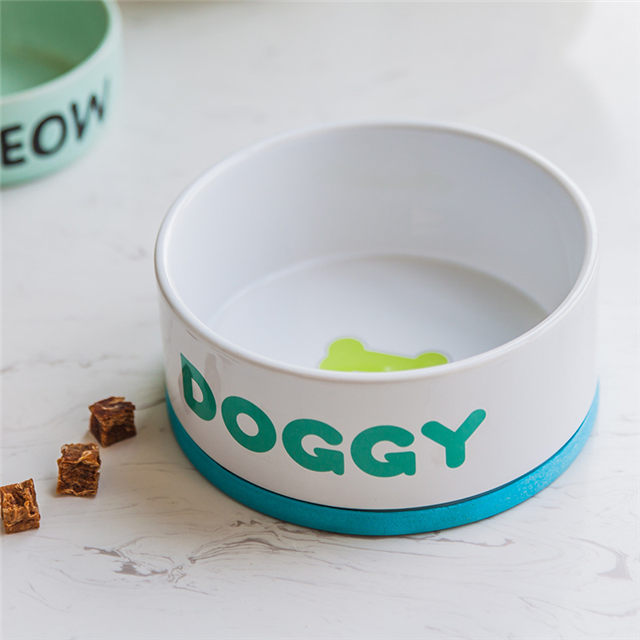 Bol pour chien en céramique rose pour chien