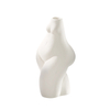 Conception de statues d'art blanc en céramique vase