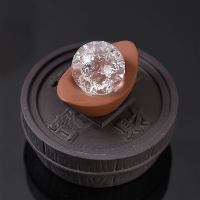 Couvercle en acrylique LED lumières colorées Cascade Refoulement Encens Smog Céramique Backflow Brûleur d'encens